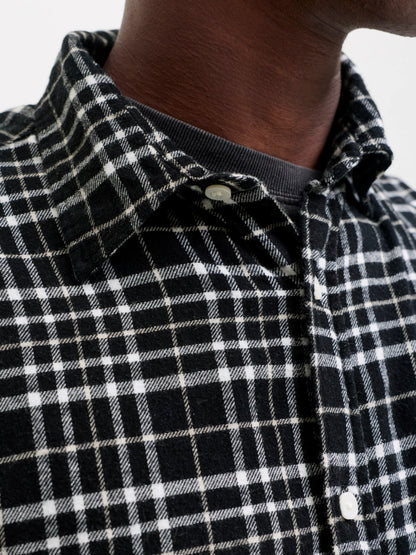 The Frederiksberg Flannel Shirt: Black
