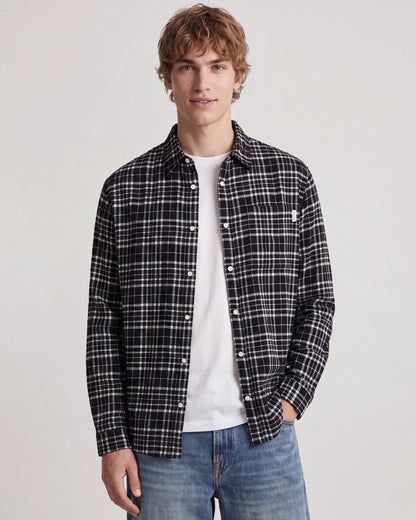 The Frederiksberg Flannel Shirt: Black