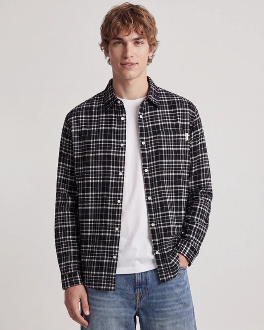 The Frederiksberg Flannel Shirt: Black