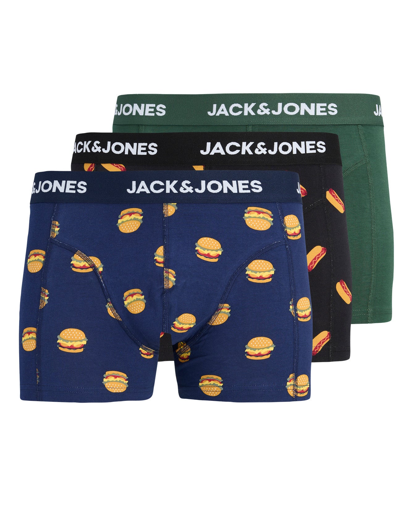 Hamburgers + Hot Dogs 3-Pack Trunks
