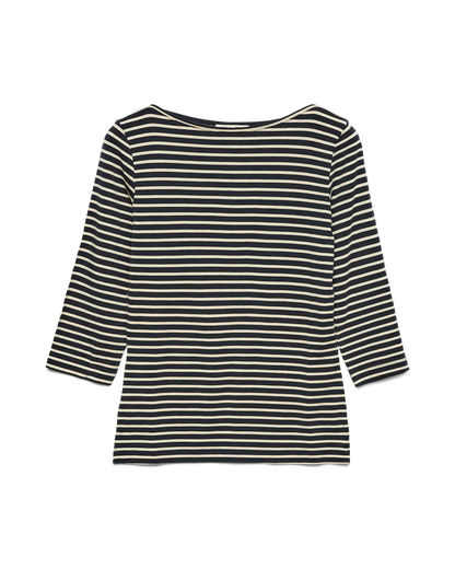 The Fiona 3/4 Boatneck Top - 2 COLORS