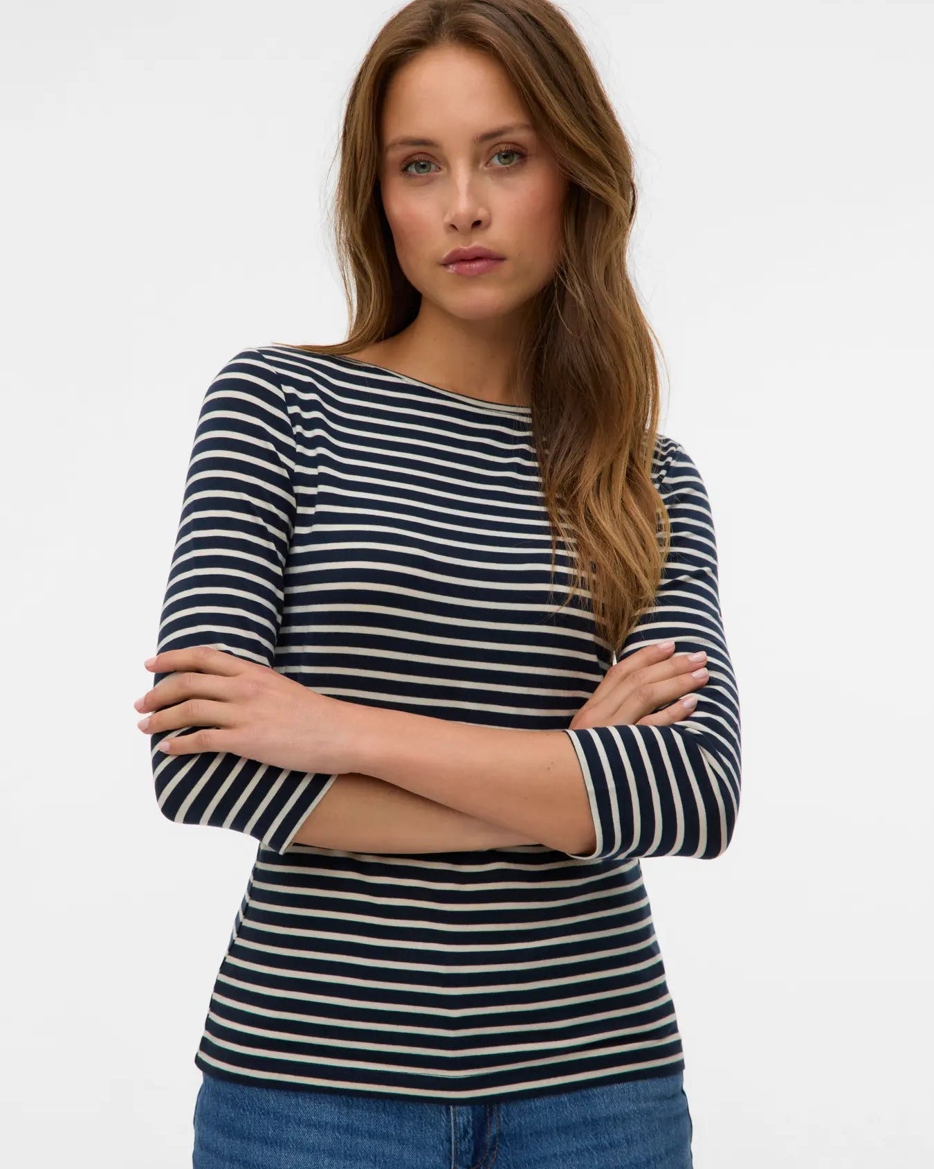 The Fiona 3/4 Boatneck Top - 2 COLORS