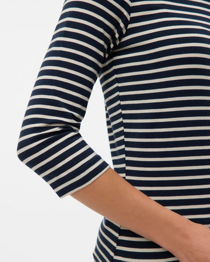 The Fiona 3/4 Boatneck Top - 2 COLORS