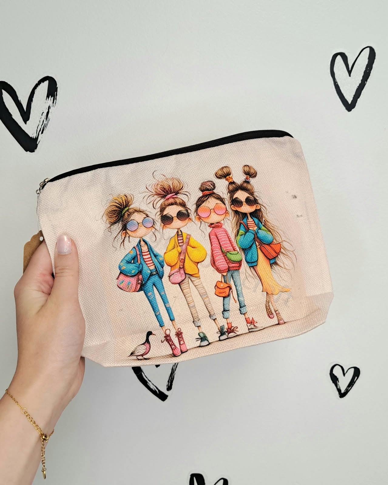Four Friends Cosmetic Bag