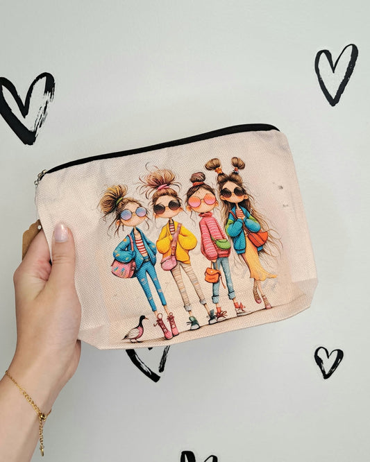 Four Friends Cosmetic Bag