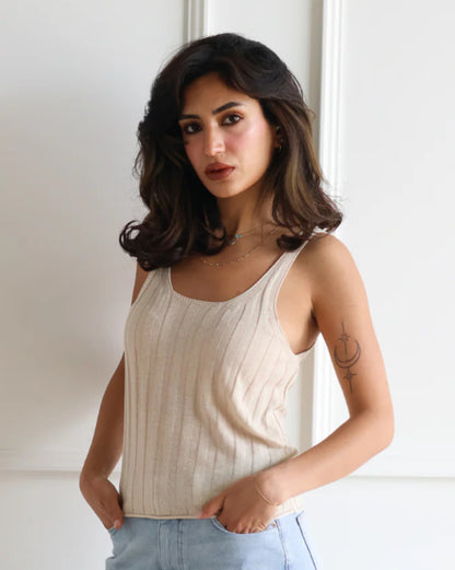 The Lula Linen Knitted Tank