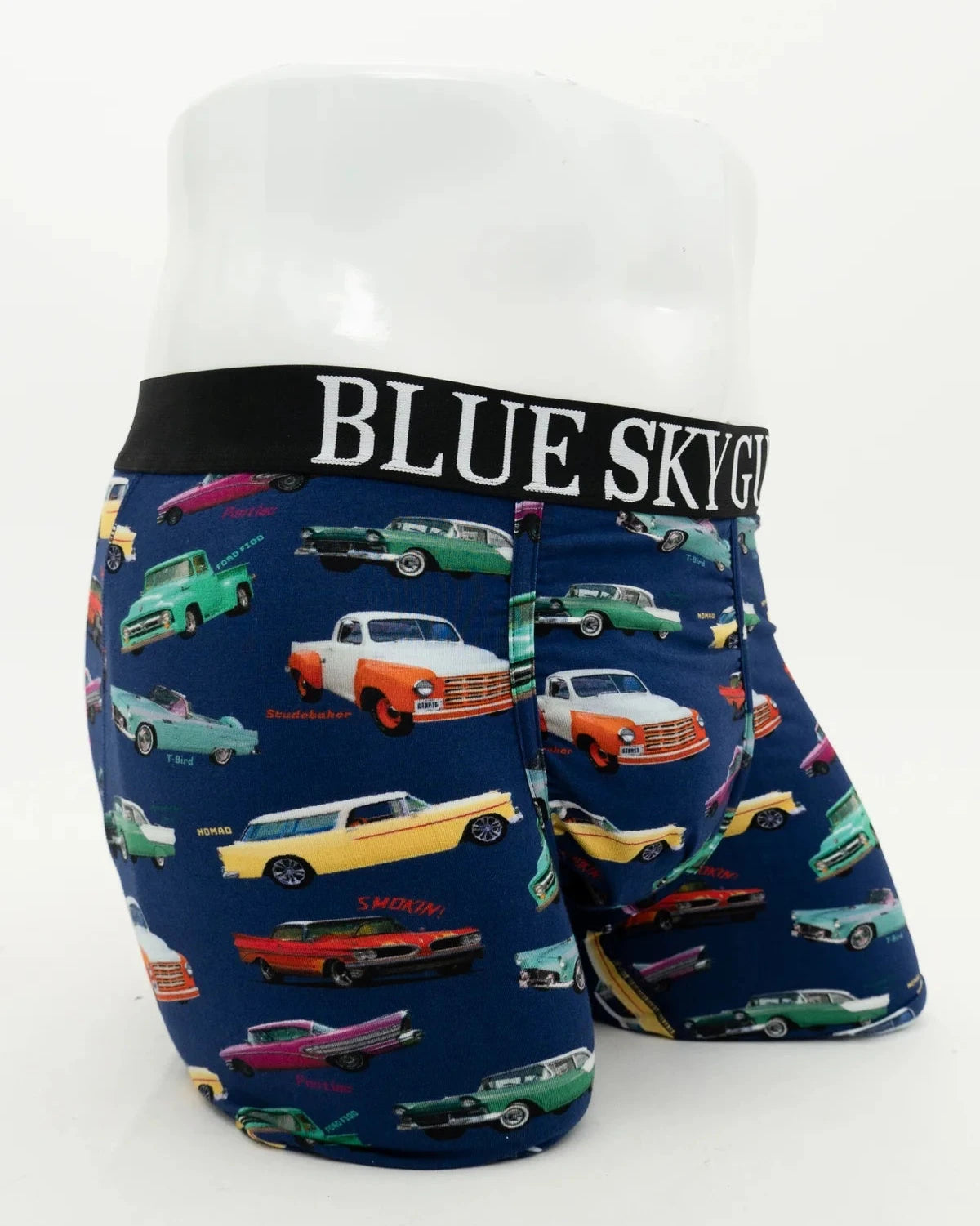 1950 Cars Men's Bamboo Boxer Briefs 🍁