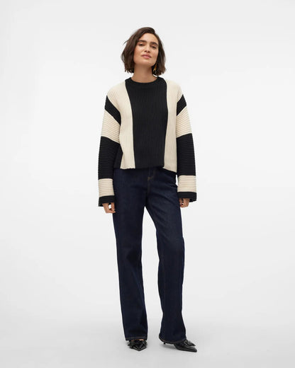 The Gigi Vertical Striped Sweater - 2 COLORS
