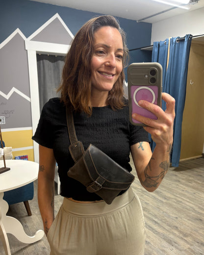 Jax Women's Leather Waist Bag