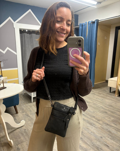 Eve Mini Leather Shoulder Bag