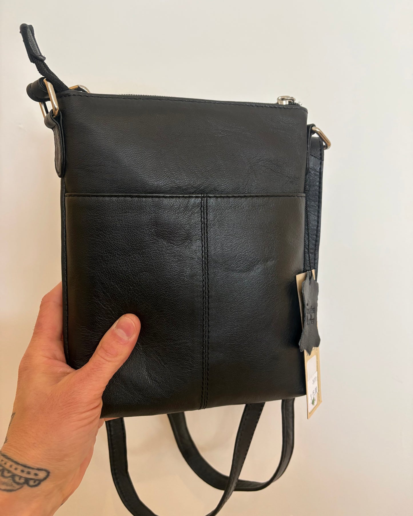 Iris Leather Crossbody Bag: 2 COLORS