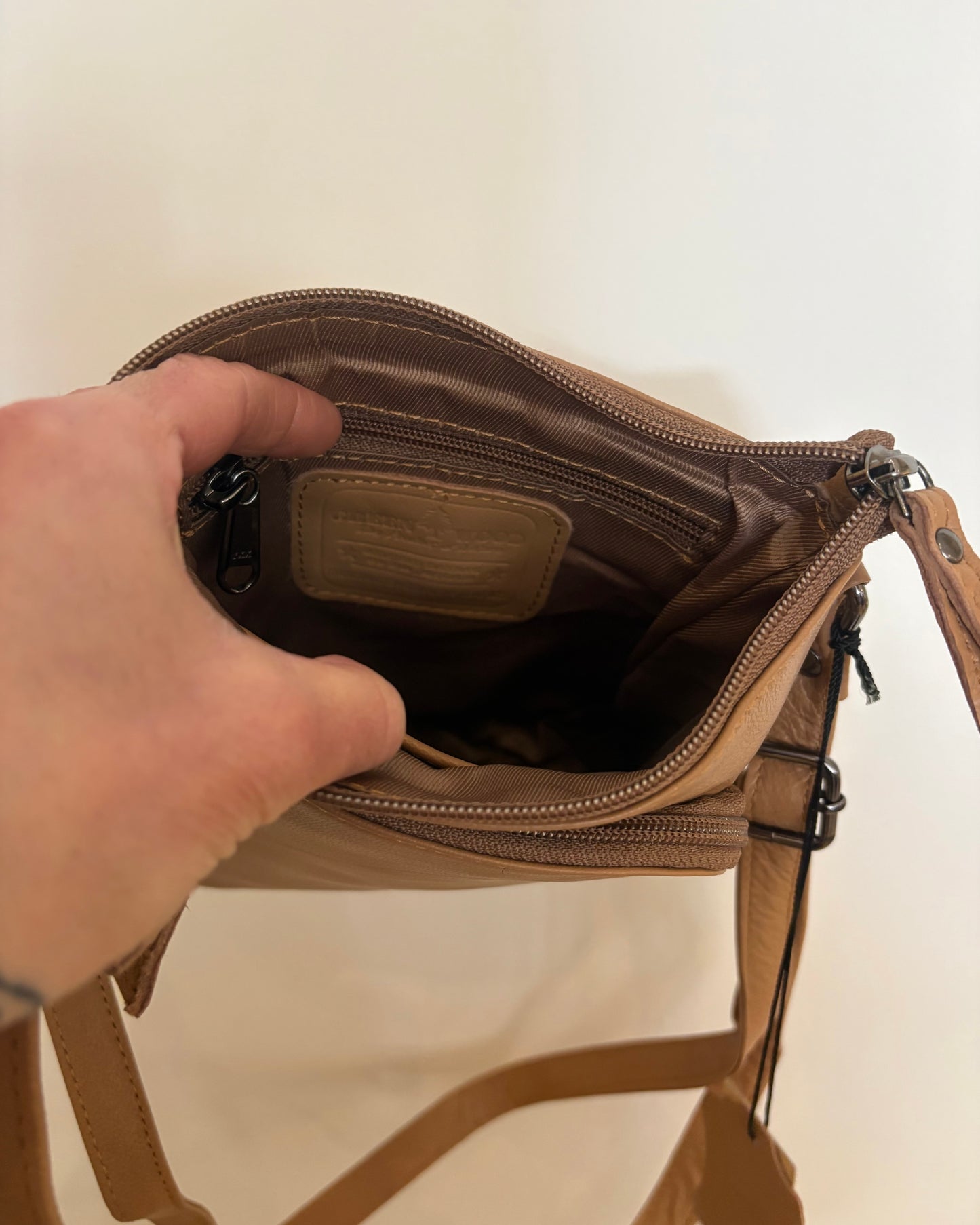 Iris Leather Crossbody Bag: 2 COLORS