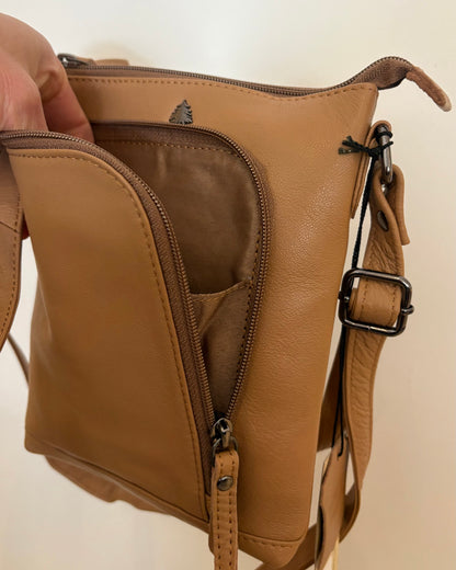 Iris Leather Crossbody Bag: 2 COLORS