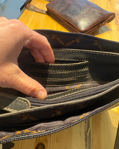 Mary Women's Leather Crossbody Wallet Purse: 2 COLORS