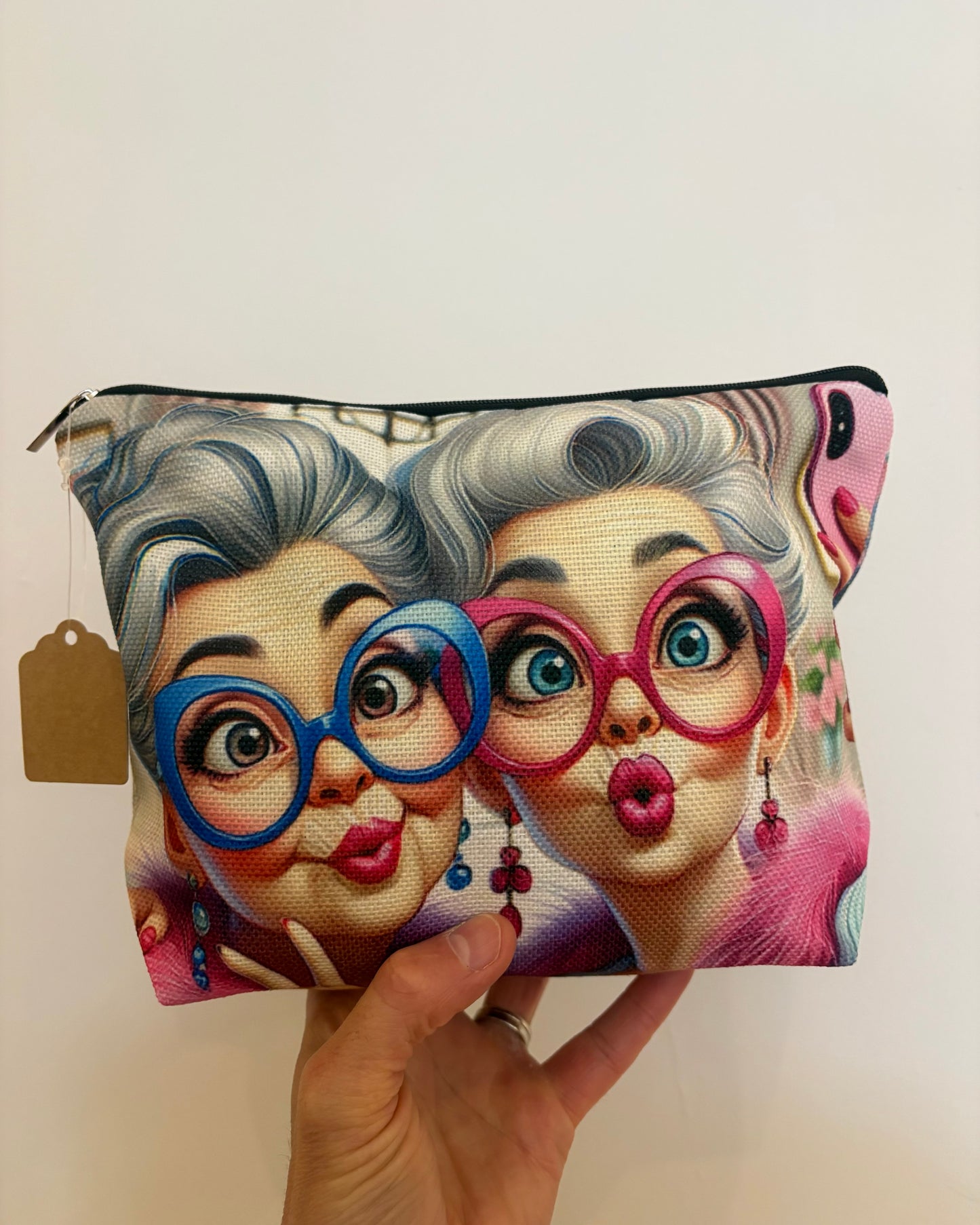 Fishy Lips Grannies Cosmetic Bag