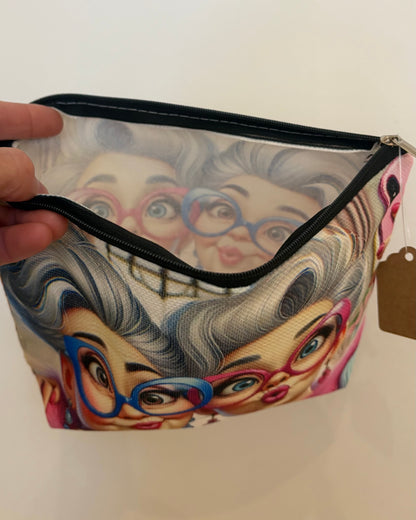 Fishy Lips Grannies Cosmetic Bag