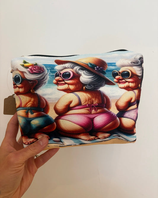 Beach Babe Grannies Cosmetic Bag