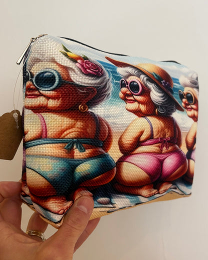 Beach Babe Grannies Cosmetic Bag