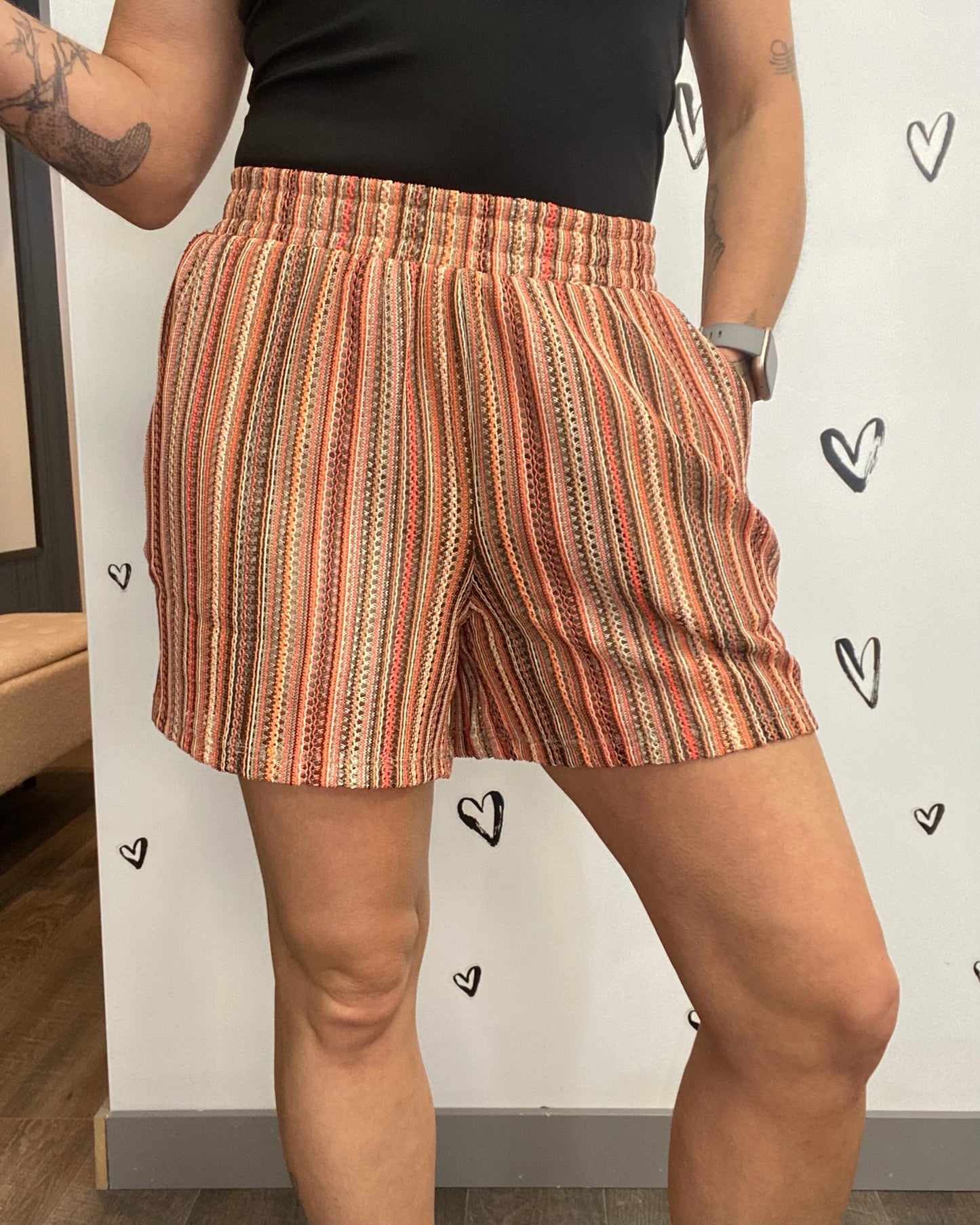 The Demi Striped Shorts