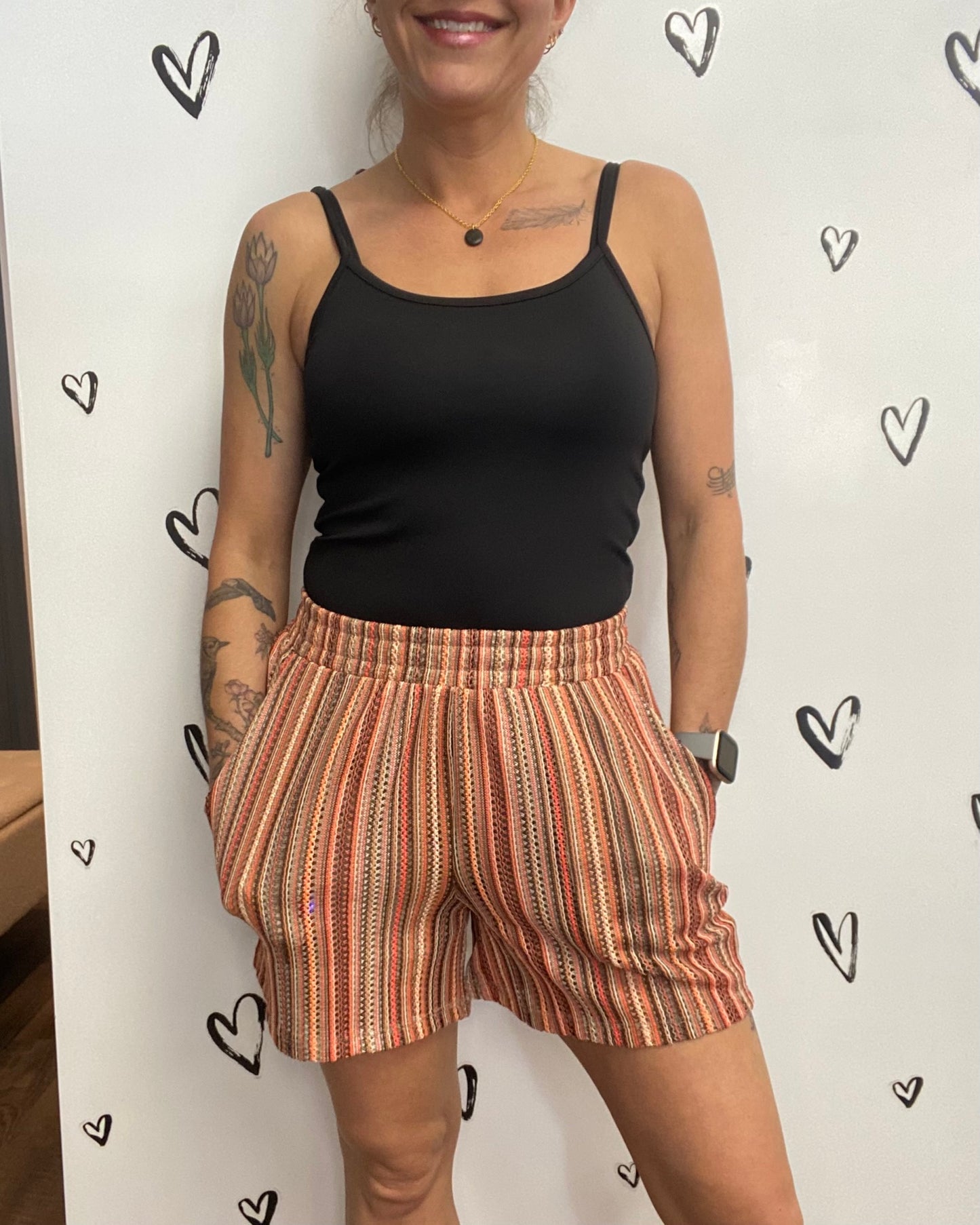 The Demi Striped Shorts