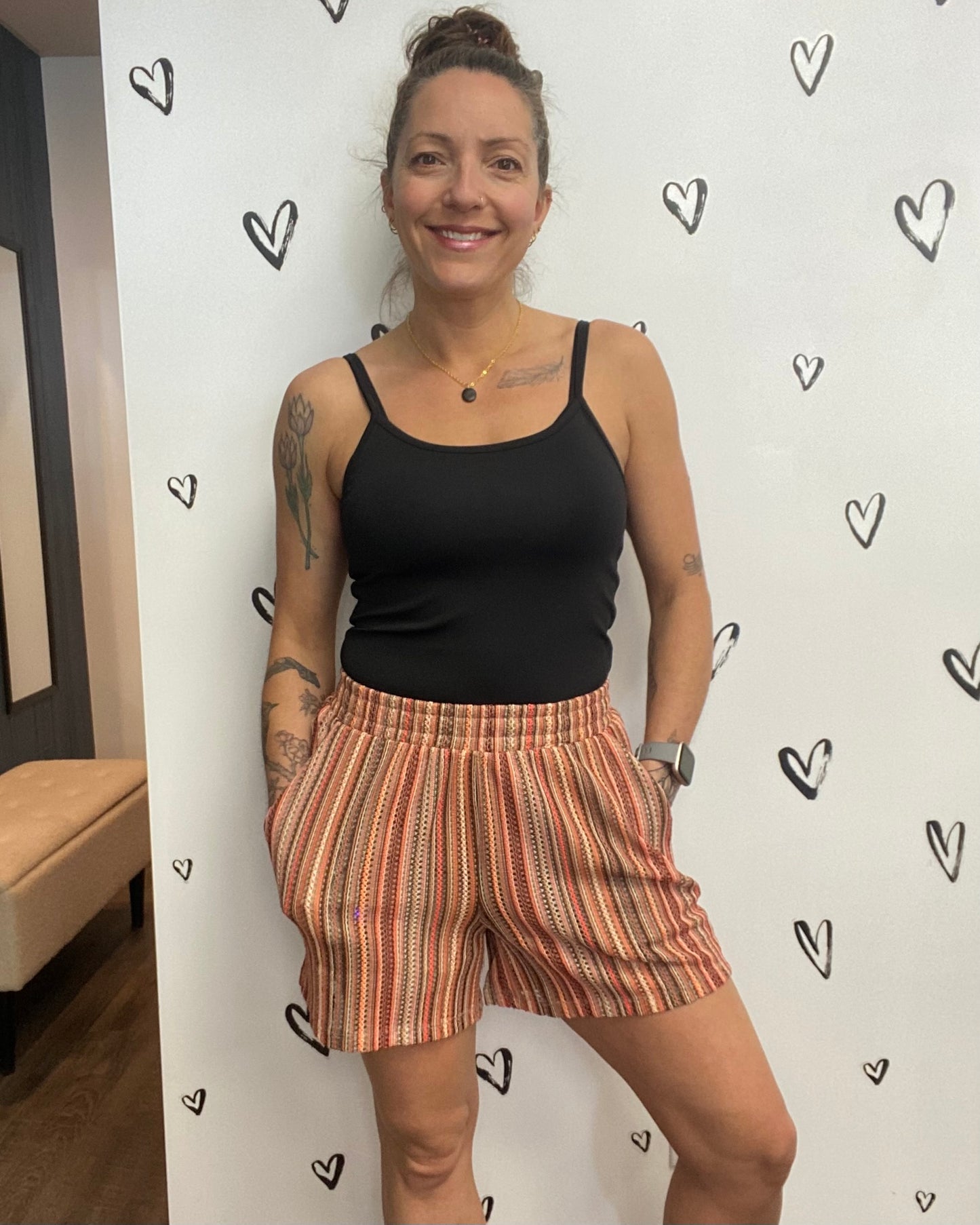 The Demi Striped Shorts