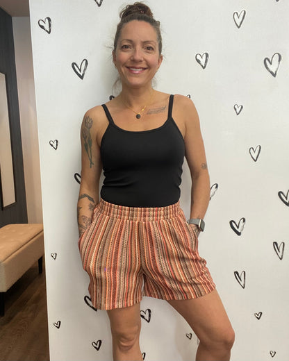 The Demi Striped Shorts