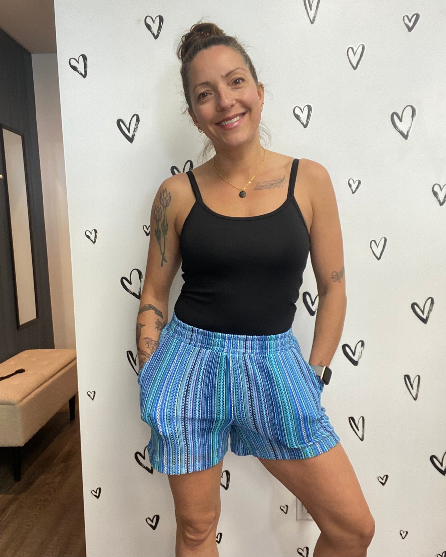 The Demi Striped Shorts