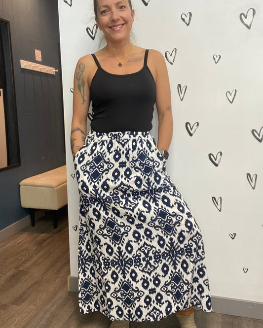 The Easy Joy Maxi Slit Skirt