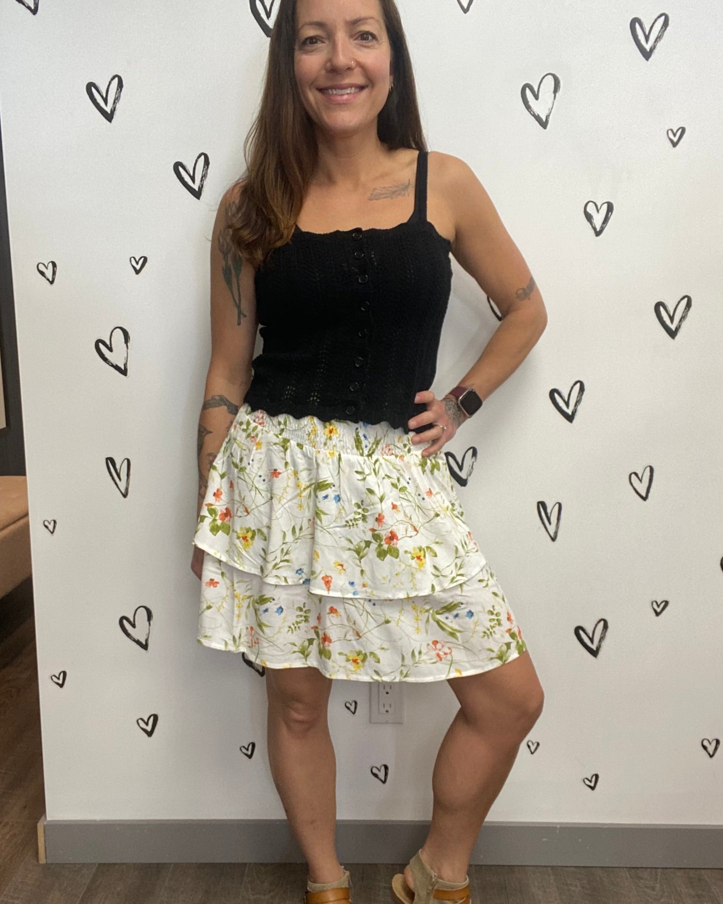 The Easy Joy High Waist Skater Skirt