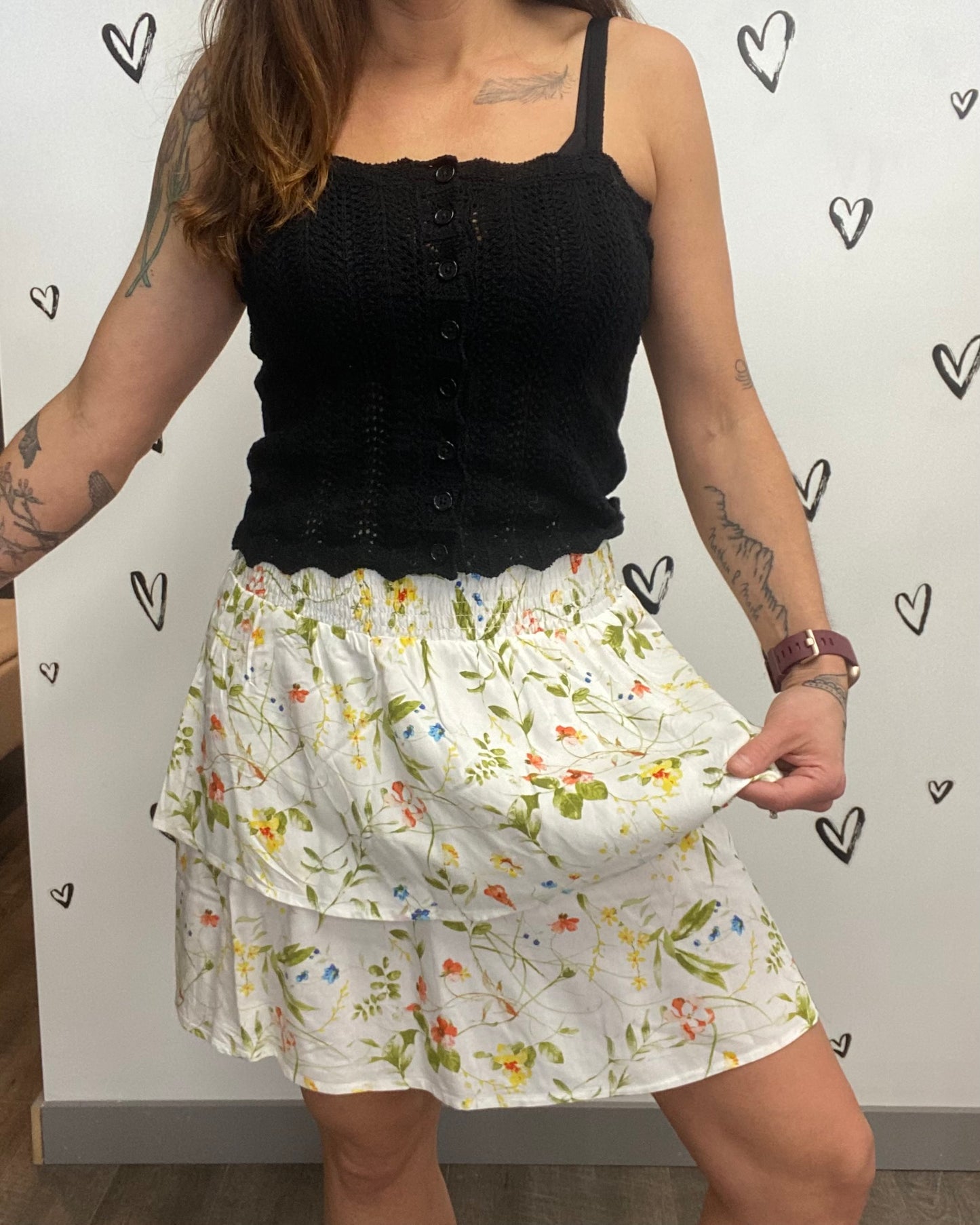 The Easy Joy High Waist Skater Skirt