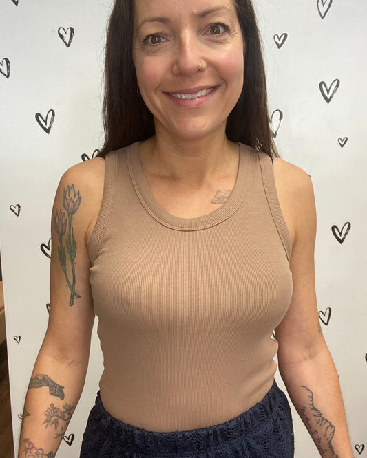 The Lia O-Neck Tank Top: 4 COLORS