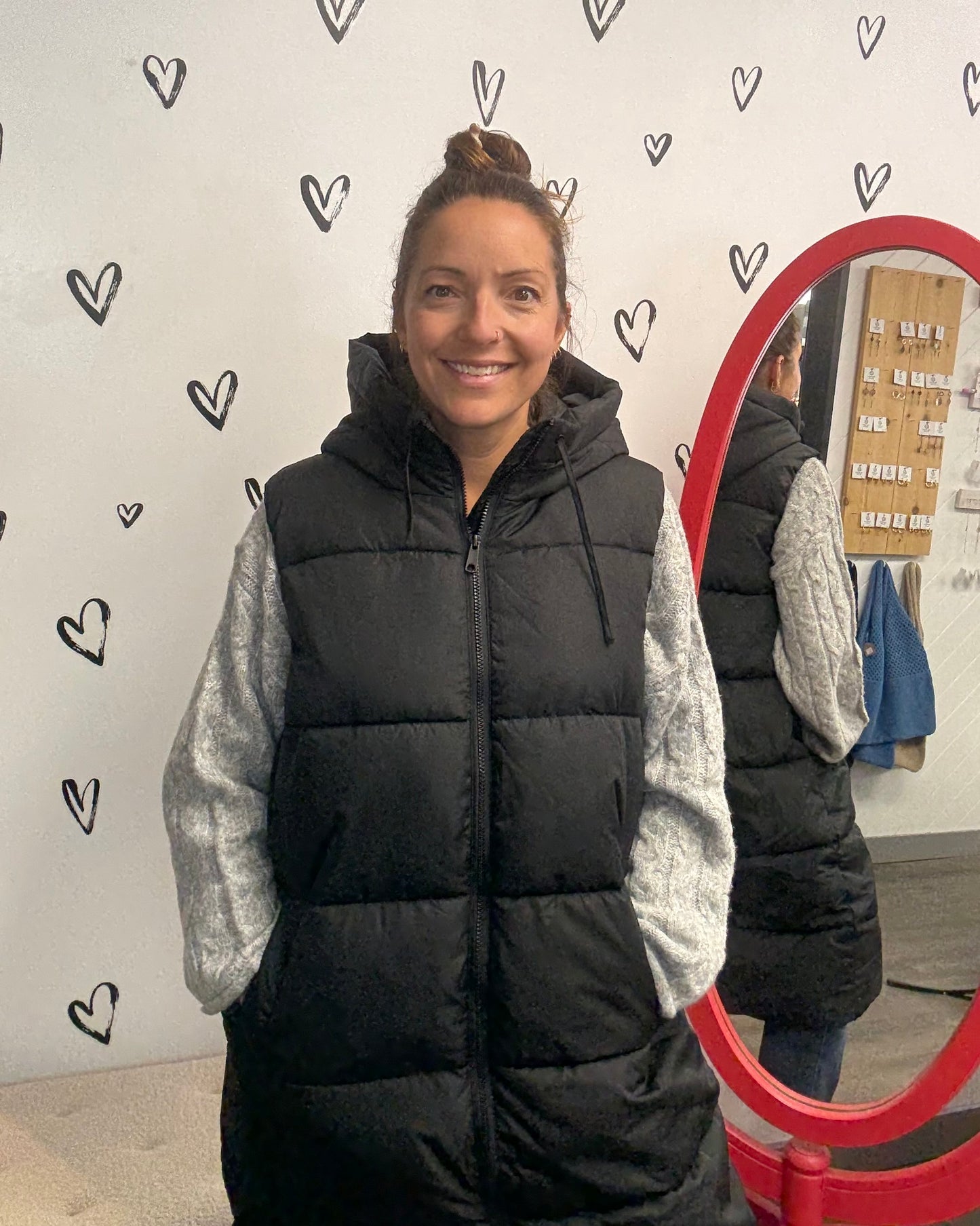 The Liganne Long Puffer Vest