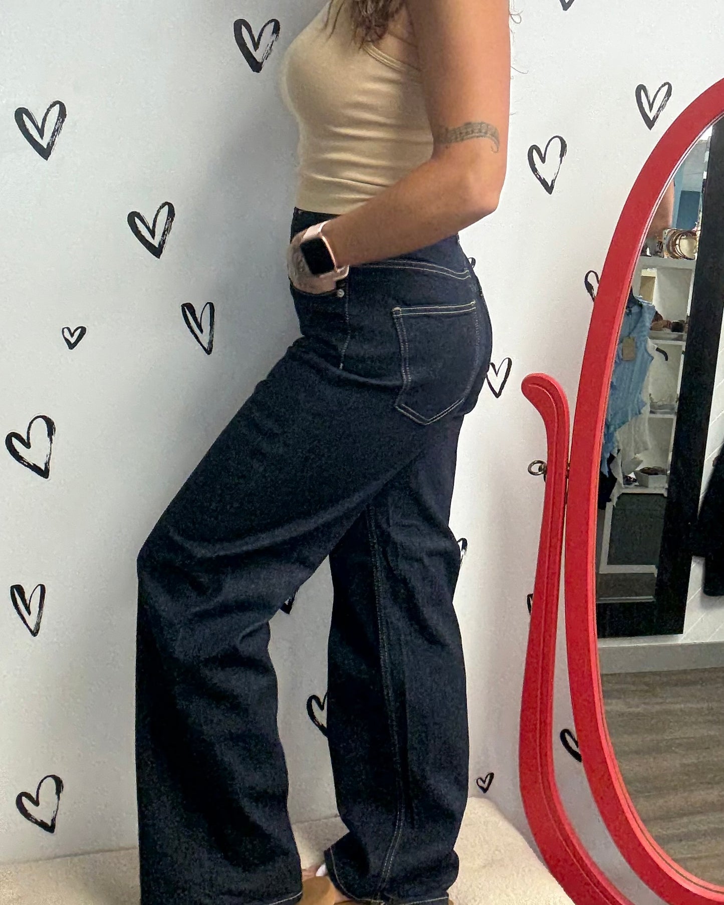 The Tessa High Rise Wide Leg Jeans