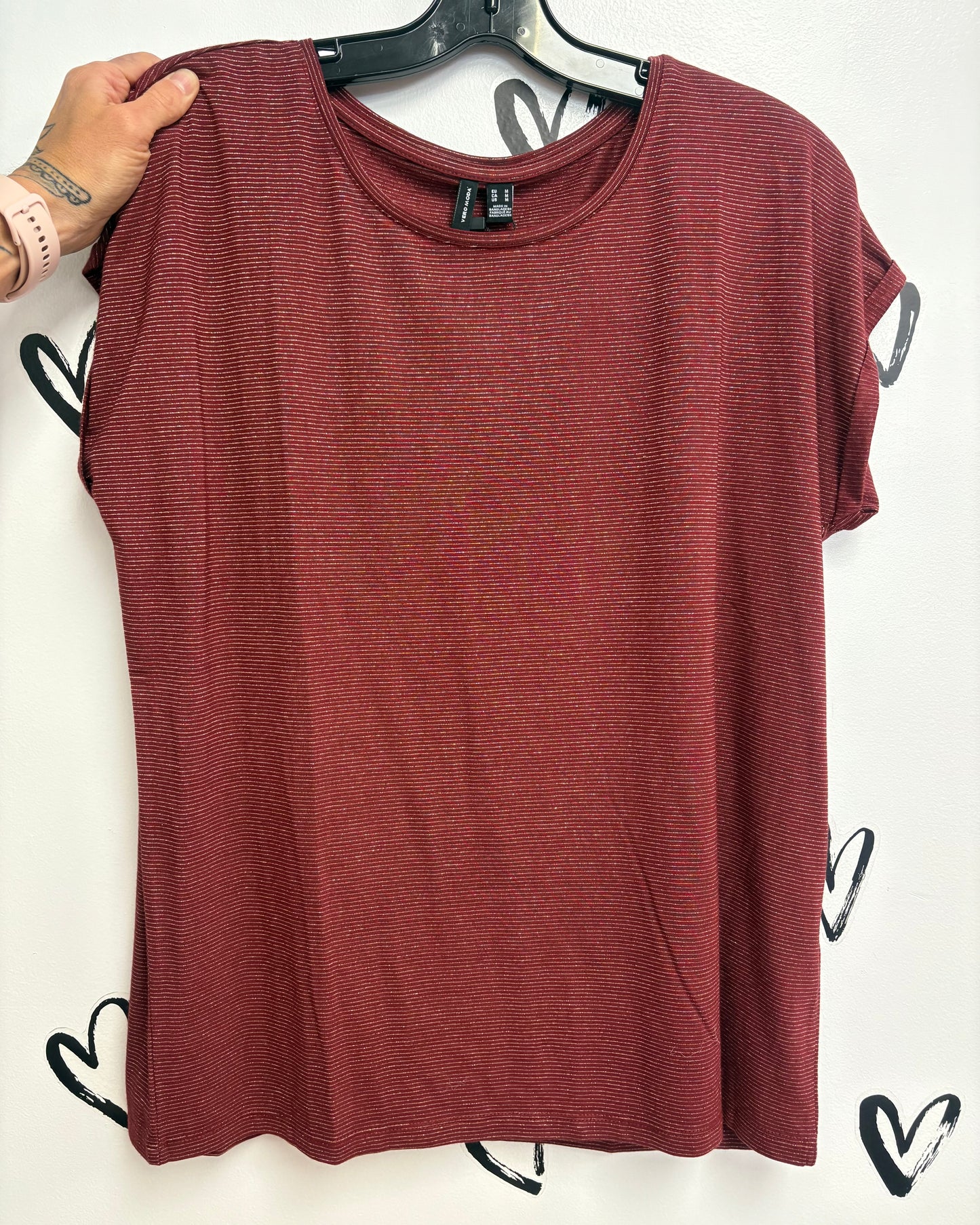 The Lava Glitter Stripe Top: 3 COLORS