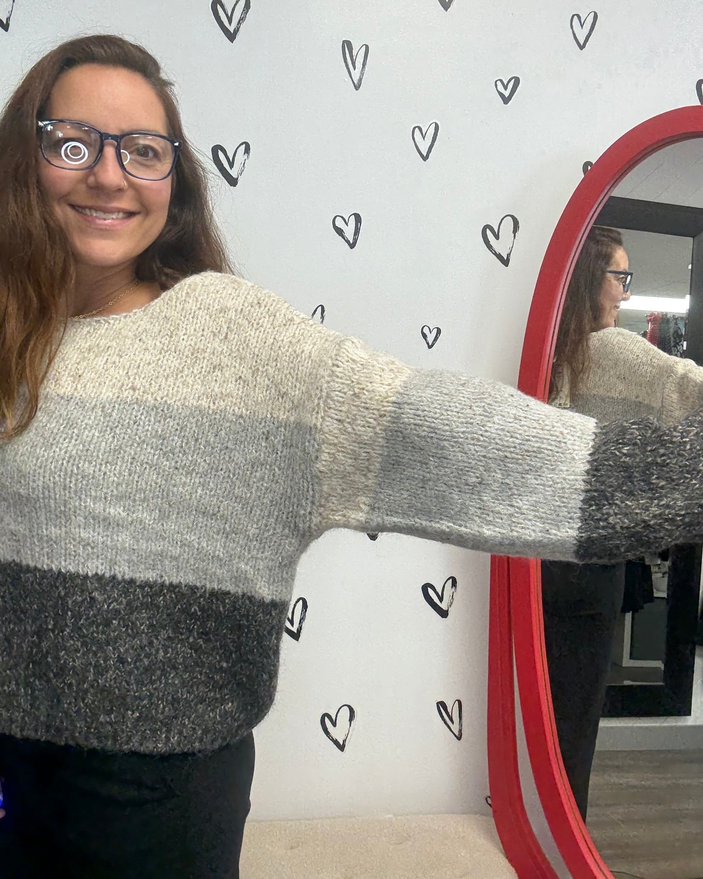 The Jenna Balloon Sleeve Boatneck Sweater