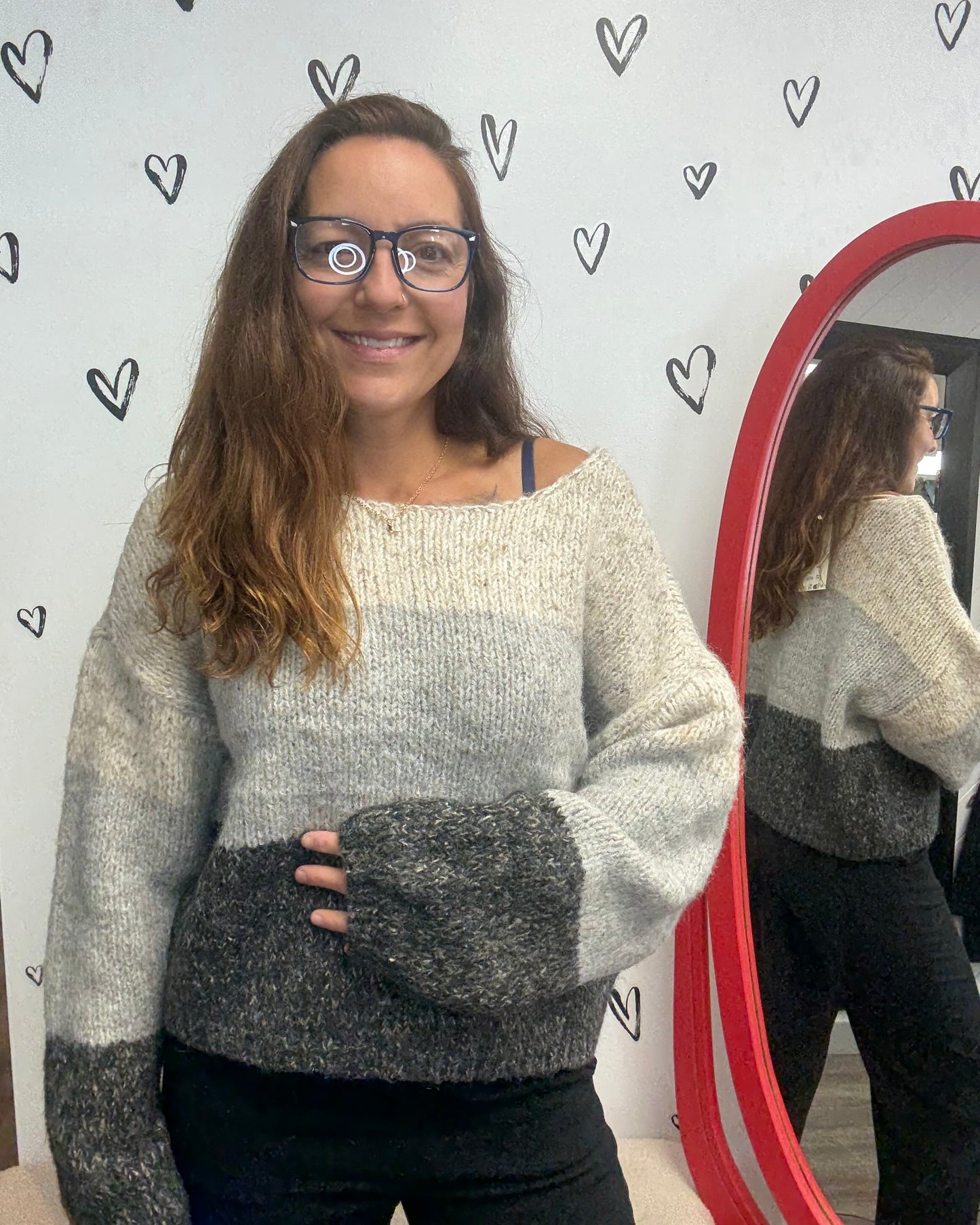 The Jenna Balloon Sleeve Boatneck Sweater