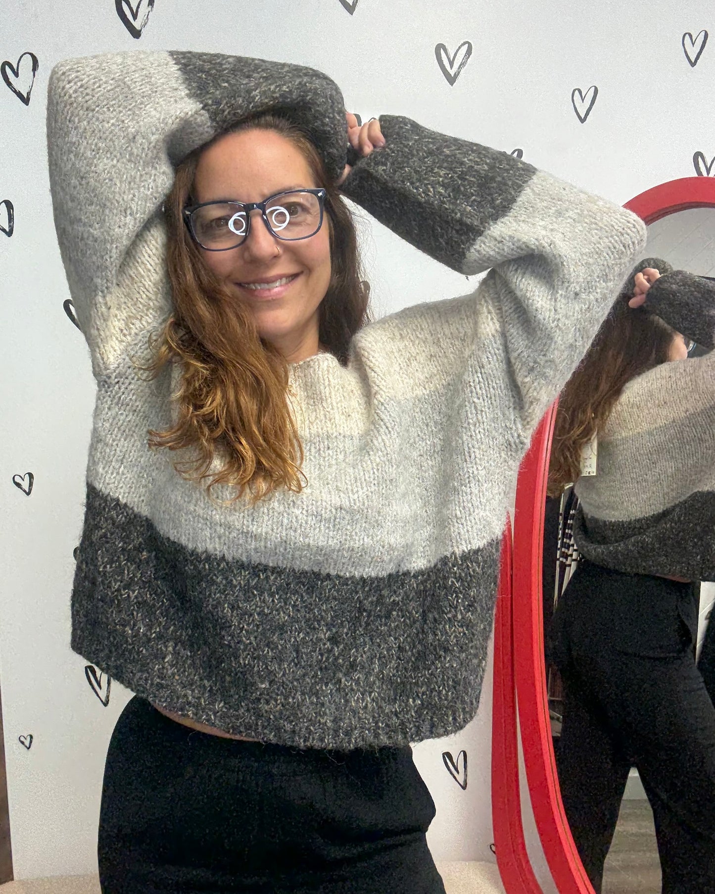 The Jenna Balloon Sleeve Boatneck Sweater