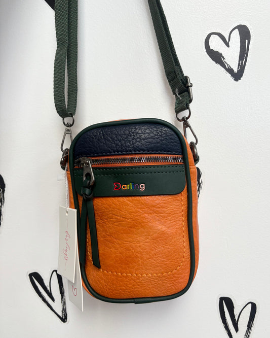 Retro Multi-Color Crossbody Purse 🍁