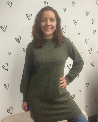 The Besti Long Sleeve Sweater Dress