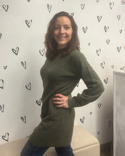 The Besti Long Sleeve Sweater Dress