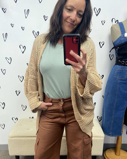 Crochet Boho Cardigan: 6 COLORS