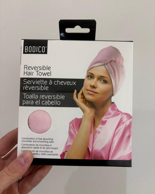 Reversible Satin Hair Towel