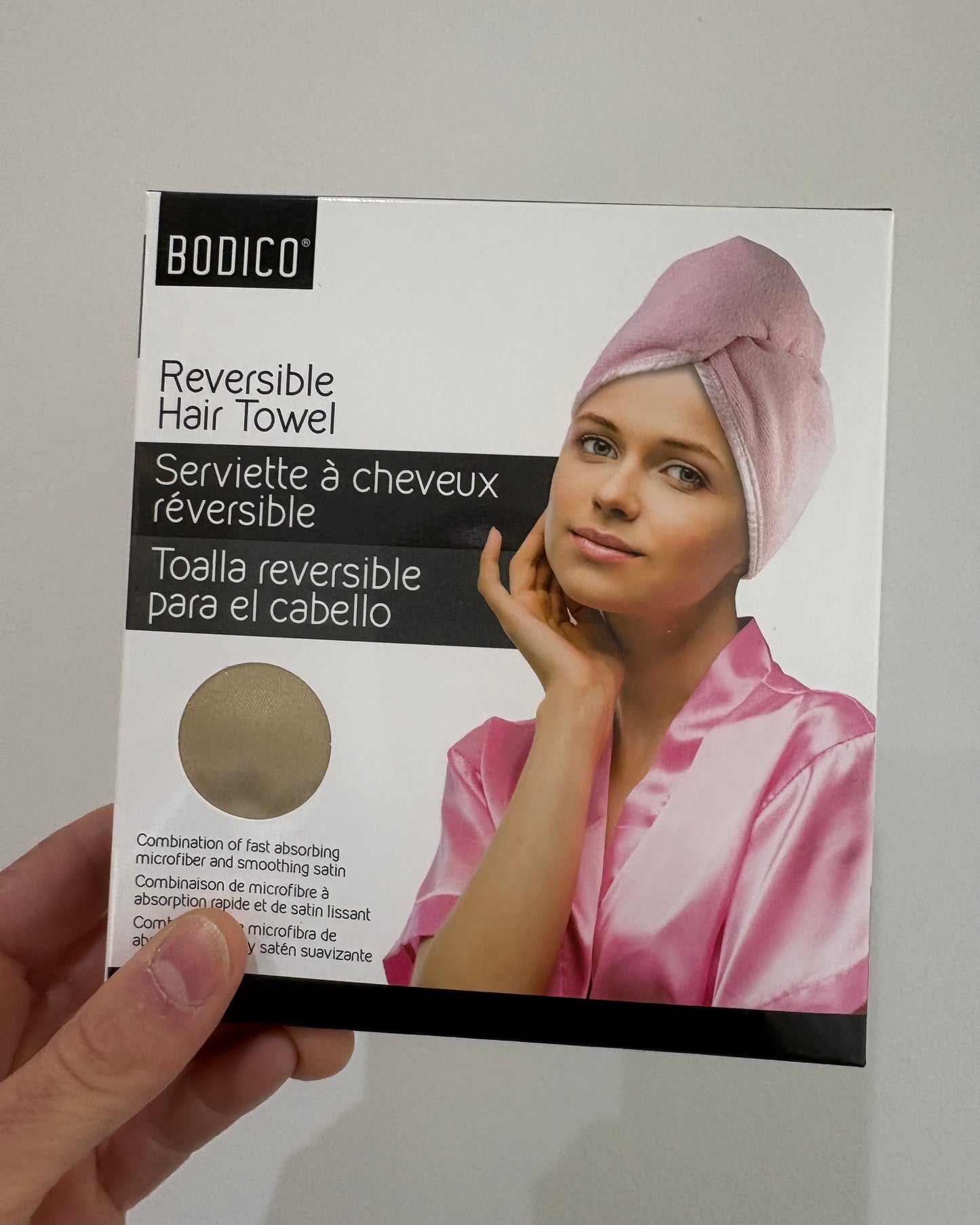 Reversible Satin Hair Towel