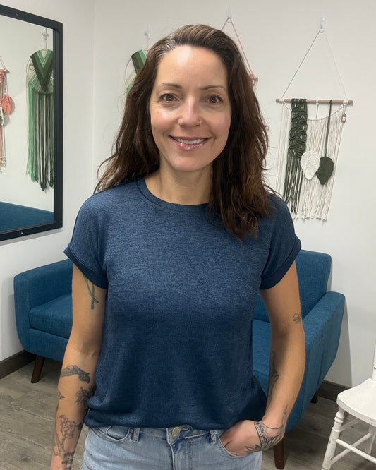 The Brianna Short Sleeve Round Neck Top