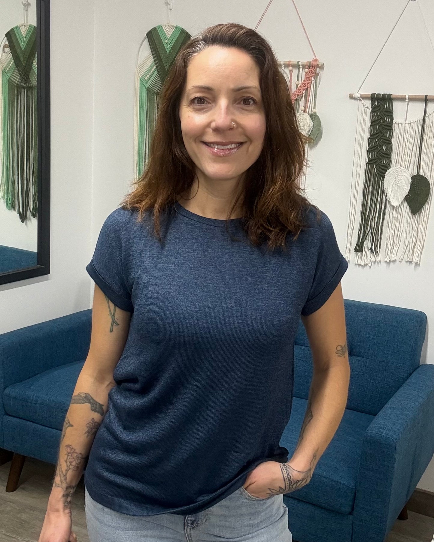 The Brianna Short Sleeve Round Neck Top