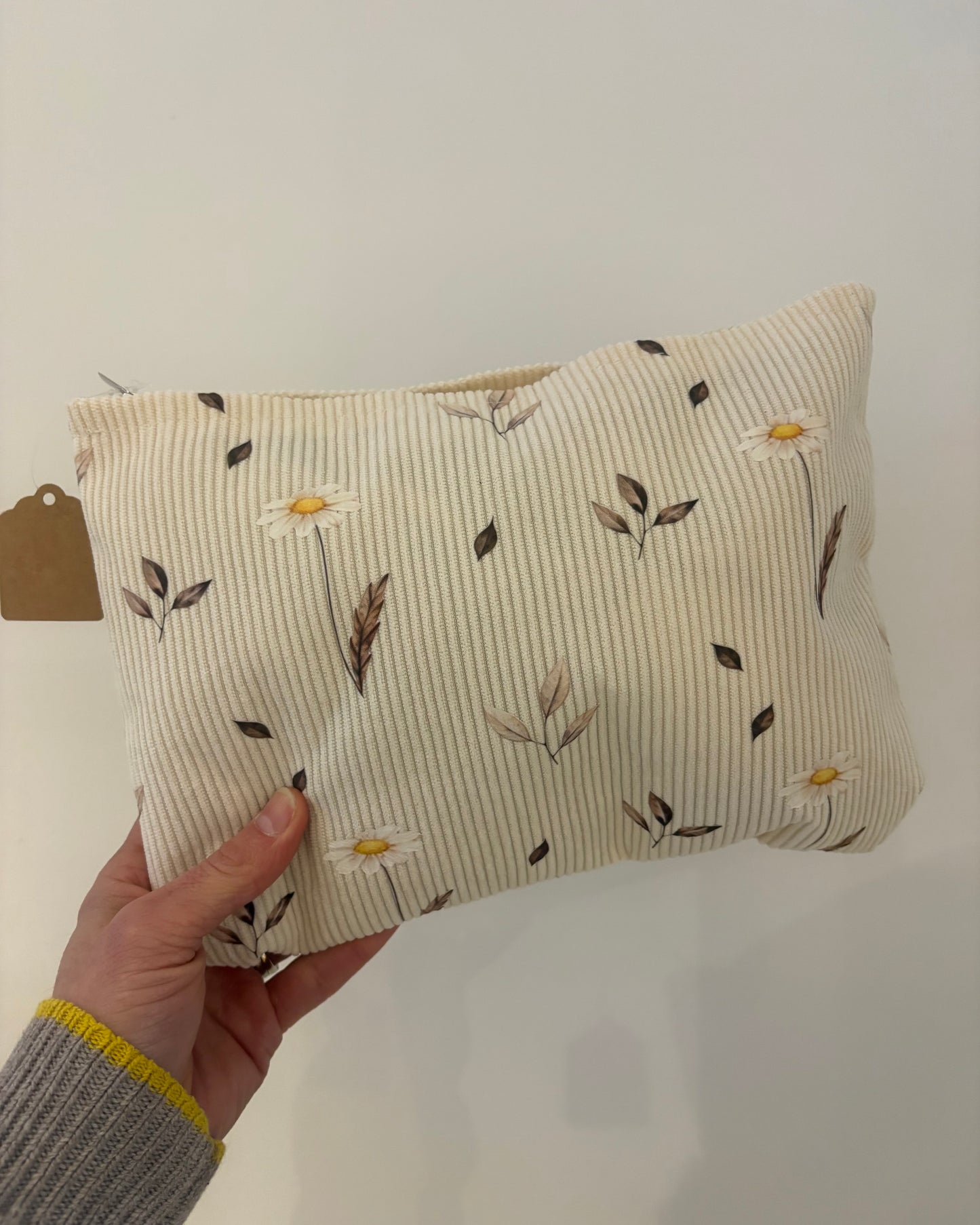 Daisy Corduroy Cosmetic Bag