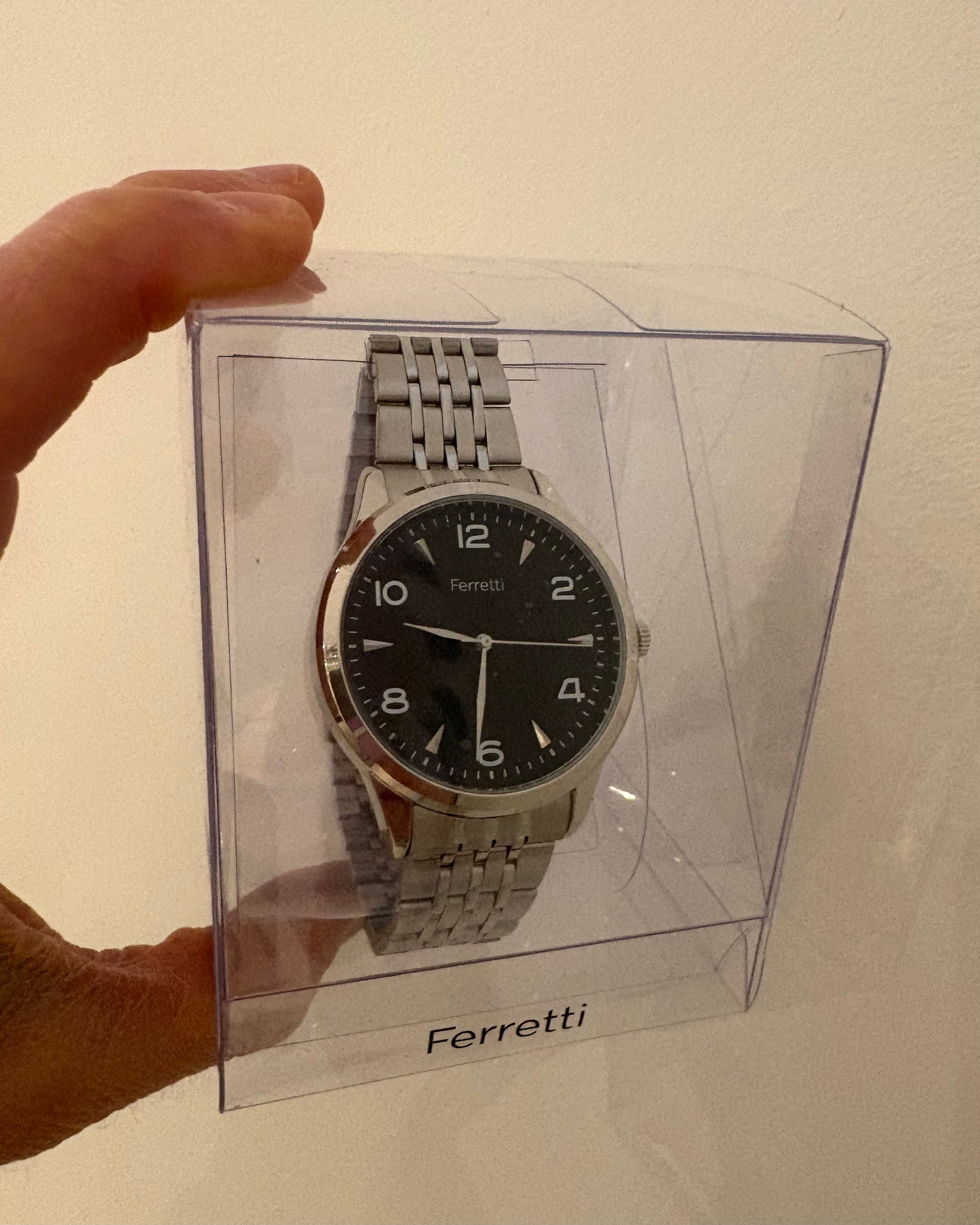 Men's Silver Classic Analog Watch