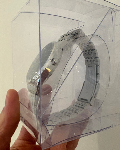 Men's Silver Classic Analog Watch