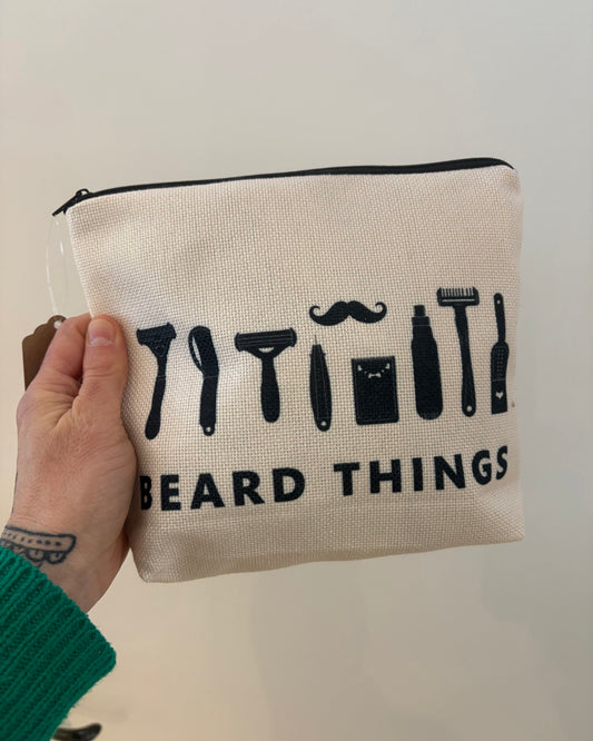 Beard Things Toiletry Canvas Bag