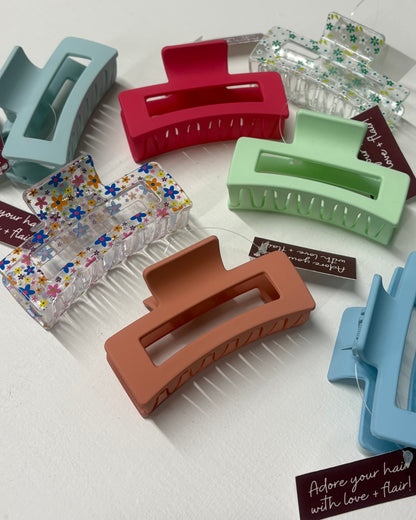 Rectangle Claw Clip - Pastel Collection